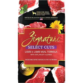 Zignature Select Cuts Lamb Formula Dry Dog Food 4lb