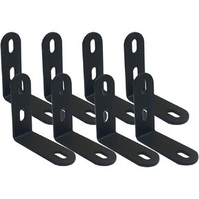 8 Pack Corner Brace with Slot, 90 Degree Corner Fastener, L Shaped Corner Bracket, Versatile Corner Brace with Hole, 70mmx70mm Right Angle Corner Connector for Chair, Window, Furniture, Cabinet