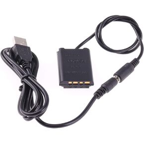 DK-X1 DC Coupler NP-BX1 Decoded Dummy Battery + 5V 2A USB Power Bank Cable for Sony Cybershot ZV-1 DSC-RX1R RX100 II III IV V VI HX50 HX90 HX300 WX300 WX350 WX500