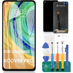 for Samsung Galaxy Xcover Pro Screen Replacement for Galaxy Xcover Pro 2020 LCD for Galaxy Xcover Pro Display for Galaxy Xcover Pro SM-G715F, SM-G715W, SM-G715U Digitizer Assembly Touch Screen Repair
