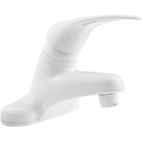 Dura Faucet DF-PL100-SN RV Single Lever Bathroom Faucet (Brushed Satin Nickel Plating Over ABS Plastic)