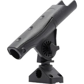 Extreme Max 3006.8624 Easy-Retrieve Fishing Rod Holder with Rotating Fixed Mount