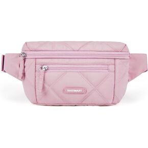 BAGSMART Belt Bag for Women Fanny Pack Fashion Waist Packs with Adjustable Strap for Hiking Running Shopping Traveling, Beige
