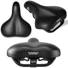 Mammoth Empire Bike Seat - Bike Seats for Women Comfort Wide Mountain Bike Seats for Men Bike Saddle Padded Bike Seat Comfortable Bike Seat Road Bike Saddle MTB Seat
