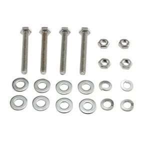 E-outstanding One-Way Tamper Resistant Screw 4 Set 304 Stainless Steel Sign Post Mounting Bolts Hardware Accessories for Stop Signs Traffic Signs