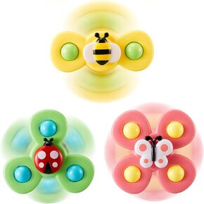 Spinner Toys for Babies Suction Spinners Baby|Suction Cup Spinning Toys for Toddlers 1-3|Toys for 1 Year Old Boy Baby Bath Toys for Kids Ages 1-3