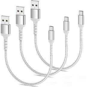 ULIFTUS 6FT USB C Charging Cable, 3-Pack Braided USB A to USB C Cable Fast Charging Type C Cord Compatible with Apple iPhone 15 Pro/Max, New iPad Pro/Air USB C Charger Cable 2m in Saudi Arabia
