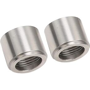 2PCS Stainless Steel Female 1/2 NPT Weld On Bung, 1/2" Weldable Fuel Tank Fitting