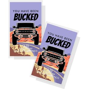 Buck Buck Bronco You’ve Been Bucked Tags Cards | 50 pack 2x3.5" Red Rock Canyon Desert Sandstone Nevada Colorful Painting Background #BuckBuckBronco SUV Game attach Horses, Rubber Ducks, bracelets