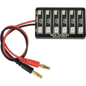 Apex RC Products 6 Battery Parallel Charging Board for Blade Glimpse, MCP X, Nano QX 3D, Nano CP X, Nano QX, Nano QX2, MCX, MSR, Inductrix & More 1460