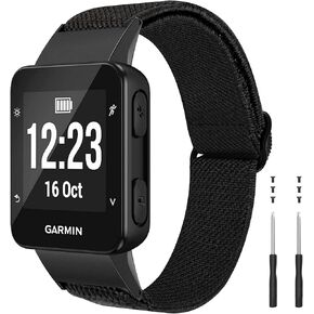 NotoCity for Garmin Forerunner 35 Band, Elastic Braided Solo Loop Replacement Watch Strap for Garmin Forerunner 35