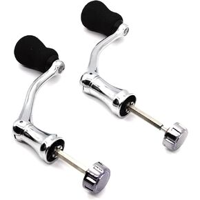 Mixed Pack Fishing Spinning Reel Handle, All-Metal, with The Grip EVA for Spinning Reels Replacement Grip Parts,2 Pack, Large,X-Large