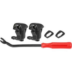 X AUTOHAUX 5pcs Front Windshield Wiper Washer Nozzle Spray Jet Kit 85381-30020 85381-12050 for Toyota Corolla 1992-1996