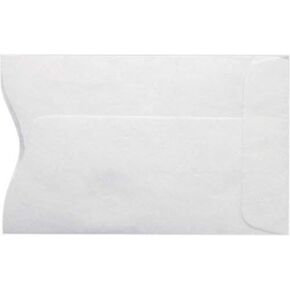 500 Key Card Holder/Credit Card Protector/Gift Card Sleeve, Plain White 2-3/8" x 3-1/2" (500 Sleeves)