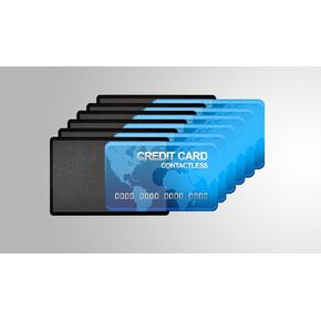 حامل بطاقات الائتمان، 6 أكمام حجب RFID ممتازة مع واجهة شفافة لسهولة المشاهدة، تمنع الهوية أو السرقة المالية من لصوص التكنولوجيا العالية in Saudi Arabia