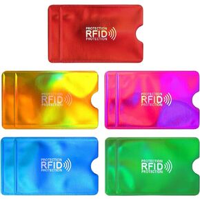 10pcs RFID Blocking Sleeves, RFID Card Protector Holder Credit Card Sleeves Identity Theft Prevention for Women Men(10 Pcs)