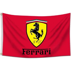 Car Racing Flag for Ferrari Fans Wall Banner Tapestry for Garage Dorm Man Cave Room College Decor in Kuwait