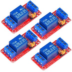 12v Relay Module 1 Channel Relay Board for Raspberry Pi with Opto-Isolated High or Low Level Trigger 12v 1 Channel Relay Switch for Arduino