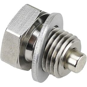 Votex - Made in USA - M14 x 1.5MM x 12MM Stainless Steel Neodymium Magnetic Engine Oil Drain Plug fits Can Am - Honda - Polaris - Triumph - Yamaha Cruiser/Sport Motorcycles