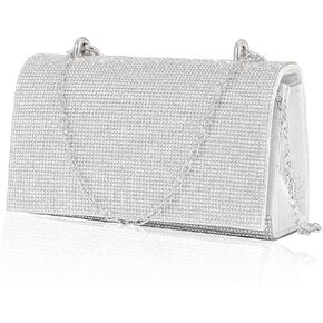 Yokawe Rhinestone Clutch Purses for Women Bling Crystals Evening Bag Wedding Party Prom Cocktail Handbags