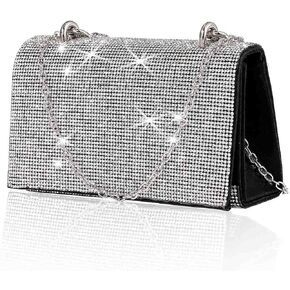 Yokawe Rhinestone Clutch Purses for Women Bling Crystals Evening Bag Wedding Party Prom Cocktail Handbags