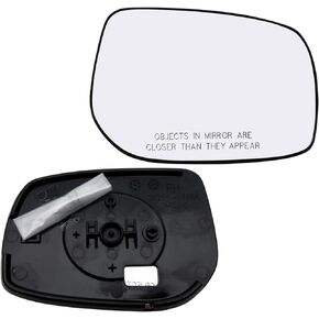 Passenger Side Mirror Glass Assembly With Plastic Backing Plate (Non-Heated) Compatible with 2009-2013 Toyota Corolla Matrix