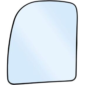 Driver Left Side Heated Mirror Glass Replacement for 2002-2014 Ford E150 E250 E350 E450, 2000-2005 Ford Excursion, 1999-2007 Ford F-250 F-350 F-450 F-550 Side View Heated Convex Mirror