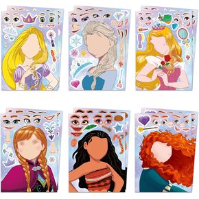 36Pcs Make Your Own Princess Toys Stickers Sheet,Princess Birthday Party Favors for Princess Birthday Party Supplies in Kuwait