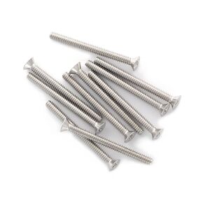 #6-32 x 2" Phillips Flat Head Machine Screws, 304 Stainless Steel Bolts, Pack of 100
