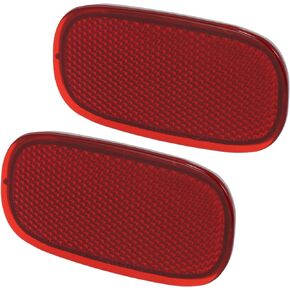 X AUTOHAUX Pair Exterior Rear Bumper Side Marker Reflector Red for Toyota RAV4 1996-2005 for Toyota Matrix 2010-2014 Left Right 81910-42010