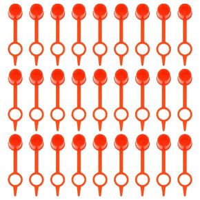 TEHAUX Grease Fitting Caps, 600pcs Oil Mouth Zerk Fitting Kit Anti- Proof Grease Fittings Covers Pratical Zerk Fitting Cap (Red)