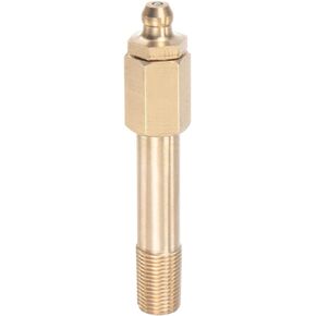 uxcell Brass Straight Grease Fitting G1/8 Thread 60mm Length Hydraulic Grease Fitting Accessories