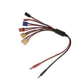 6 في 1RC شاحن متعدد يؤدي محول البطارية الترا T عمداء XT60 XT90 EC3 Futaba JR JST BEC 14awg 16awg 22awg 350 مللي متر 1 قطعة in Kuwait