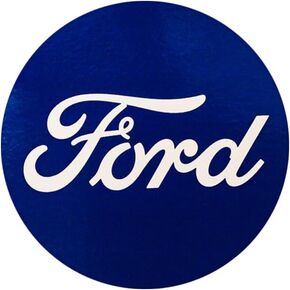 Classic Ford Logo Vinyl Sticker - 4" Round