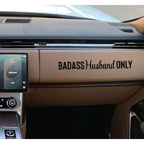 – Badass Wife Only Sticker – Vinyl Sticker for Car, Truck, and Van – Indoor and Outdoor Use for Laptop – Waterproof Long Lasting Decal for Car Bumper – VC 388 (Black)