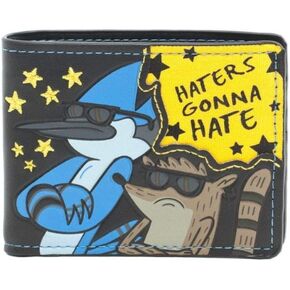 Regular Show Haters Gonna Hate Black Bi-Fold Wallet