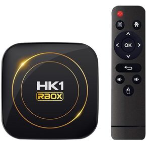 Android 12.0 TV Box,HK1 RBOX 4GB RAM 64GB ROM H618 Quad-Core 64bit CPU Support WiFi6 Dual 2.4G/5.8GHZ Ethernet BT4.2 4K 6K HDR10+ Ultra HD Smart Home Player