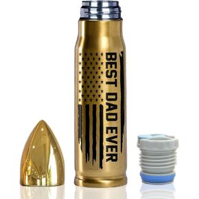 Best Dad Ever 17oz Stainless Steel Bullet Tumbler - Fathers Day Gifts for Dad from Daughter Son Wife, Dad Gifts - Dad Birthday Gift, Dad Christmas Gifts