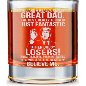 هدايا عيد الأب للأب من الابنة والابن - هدايا الأب - هدايا عيد ميلاد للأب - أفكار هدايا عيد ميلاد الأب - هدايا رائعة للأب - هدية للأب 10oz زجاج ويسكي روك in Kuwait