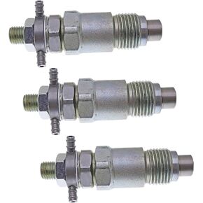 JEENDA 3PCS Fuel Injectors for Kubota L245DT L245F L245H L275 L285 L285WP L175 L185DT L185F L225 L225DT L295DT L295F L305DT L305F L345 L345DT L355S L2050DT L2050F B5200D B5200E B6100D B6100E+