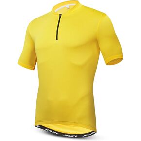 Men's Cycling Jersey Short Sleeve Outdoor Biking Clothing with 3 Rear Pockets