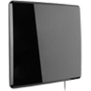 One for All 14432 HDTV 1080p Antenna Amplified Indoor Flat TV Antenna with Multiple Directional, 50 Mile Range & Signal Level Indicator -5 Feet Coaxial Cable – Black