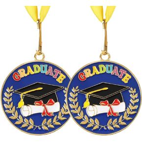 Kindergarten Graduation Medal for Kids Preschool Pre-k Graduation Award Medals with Neck Ribbon for School Student Graduation Party Gifts Favors(Metal, 2 Inch)