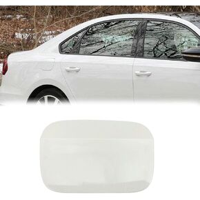 Lid Gas Tank Cover Fuel Gas Tank Door Cover Caps For VW Volkswagen Passat 2012 2013 2014 2015 2016 2017 2018 White 561809857 (White)