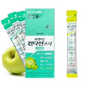 Q.REST Condition Jelly Stick 18g*10 Sticks (Green Apple) + Condition Original Flavor Aqua (18g) 1 Sticks