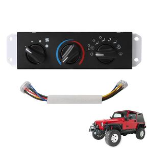 HVAC AC Heater Climate Control Module Compatible with 1999-2006 Jeep Wrangler TJ AC Control Panel Replace for 55037473AB,BL101,HS-373 Heater Climate Control Switches