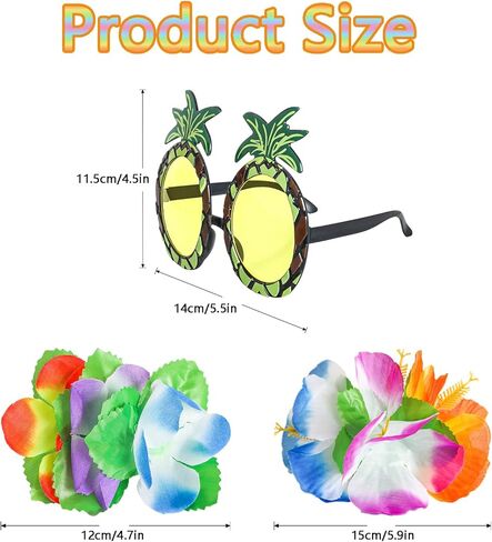 9 Pieces Hawaiian Hula Grass Skirt Costume Outfit Accessories Set Necklace Leis Flower Garland Bracelet for Women in Saudi Arabia