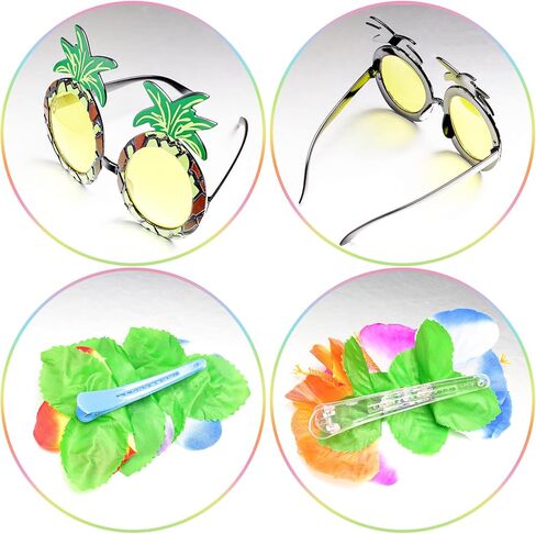 9 Pieces Hawaiian Hula Grass Skirt Costume Outfit Accessories Set Necklace Leis Flower Garland Bracelet for Women in Saudi Arabia