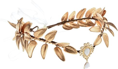 June Bloomy Women Flower Crown Fairy Costume Headband Renaissance Forest Leaf Headband 2 Pair Elf Ear Headpiece Set(Black Butterfly) in Saudi Arabia