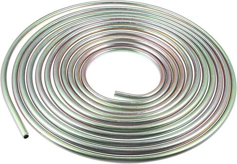 X AUTOHAUX 3/8 "أنابيب خط فرامل السيارة 25 قدم ملف أنابيب لأنظمة الكبح الهيدروليكي ونظام النقل لهجة نحاسية in Saudi Arabia